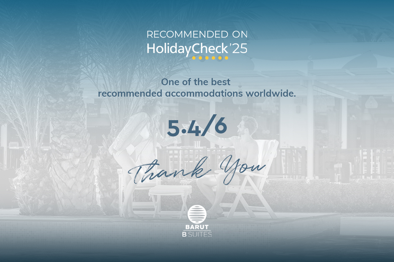 Barut B Suites Holidaycheck 2025 One of the Best Recommended Accommodations Worldwide Ödülünü aldı