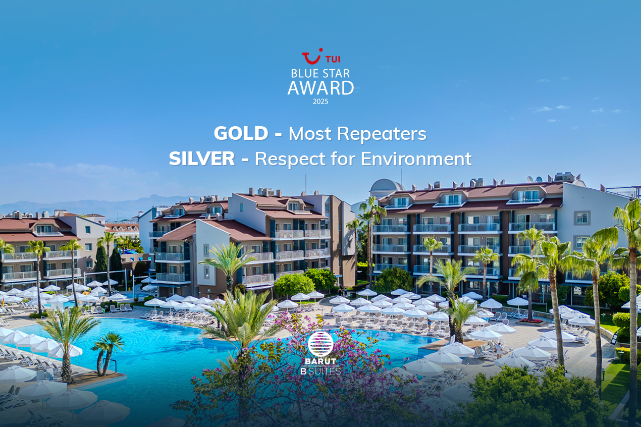 Barut B Suites, TUI BLUE STAR AWARD 2025 ödülünü aldı